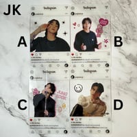 Image 1 of Jungkook  Photo Cards - PVC Clear Instagram Profile, BTS Collectible, K-Pop Merchandise Gifts for...