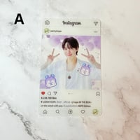 Image 2 of J-Hope Photo Cards - PVC Clear Instagram Profile, BTS Collectible, K-Pop Merchandise Gifts for ARMY