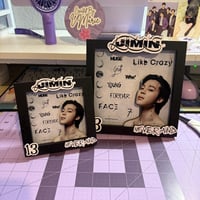 Image 1 of 3D Jimin Shadow Box Frame K-Pop Fan Decor, Handmade Shadowbox