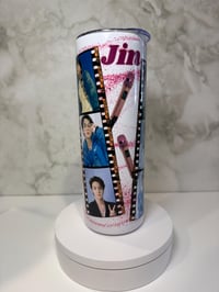 Image 4 of Jin Coffee Tumbler 20oz | KPop Gift, Cute Mug for Fans, Perfect for Coffee &amp; Tea Lovers