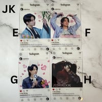 Image 2 of Jungkook  Photo Cards - PVC Clear Instagram Profile, BTS Collectible, K-Pop Merchandise Gifts for...