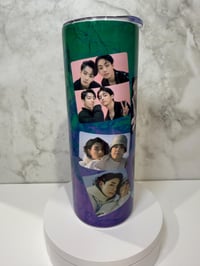 Image 4 of Taehyung and Jungkook  Coffee Tumbler 20oz - Taekook KPop Gift, Cute Mug for Fans, Perfect for Co...