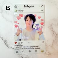 Image 3 of J-Hope Photo Cards - PVC Clear Instagram Profile, BTS Collectible, K-Pop Merchandise Gifts for ARMY
