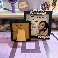 Image 4 of 3D Jimin Shadow Box Frame K-Pop Fan Decor, Handmade Shadowbox