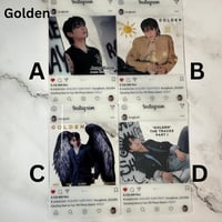 Image 4 of Jungkook  Photo Cards - PVC Clear Instagram Profile, BTS Collectible, K-Pop Merchandise Gifts for...
