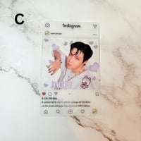 Image 4 of J-Hope Photo Cards - PVC Clear Instagram Profile, BTS Collectible, K-Pop Merchandise Gifts for ARMY