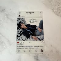 Image 6 of Jungkook  Photo Cards - PVC Clear Instagram Profile, BTS Collectible, K-Pop Merchandise Gifts for...