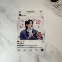 Image 7 of Jungkook  Photo Cards - PVC Clear Instagram Profile, BTS Collectible, K-Pop Merchandise Gifts for...