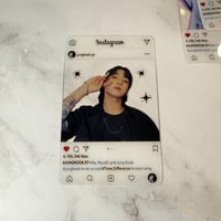 Image 10 of Jungkook  Photo Cards - PVC Clear Instagram Profile, BTS Collectible, K-Pop Merchandise Gifts for...