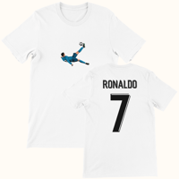 Image 1 of Ronaldo Bicycle Kick T-Shirt (with printing on back)