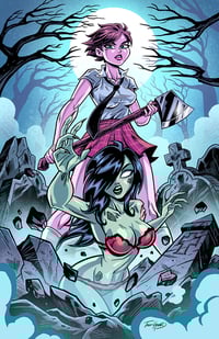 Image 3 of DEAD AT 17 vs ZOMBIE TRAMP Sampler ARTIST PROOF (A)