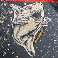 Image 1 of Grumpy Shark T-shirt **FREE SHIPPING**