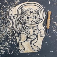 Image 1 of Catstronaut Shirt **FREE SHIPPING**