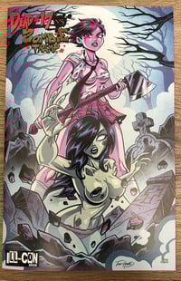 Image 1 of  DEAD AT 17 vs ZOMBIE TRAMP Sampler ARTIST PROOF (B)