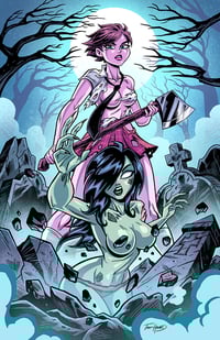 Image 3 of  DEAD AT 17 vs ZOMBIE TRAMP Sampler ARTIST PROOF (B)