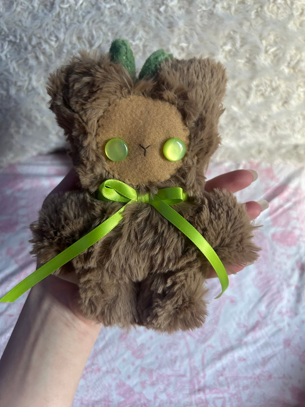 Image of Mauve the kitten and fernpaw the bear!