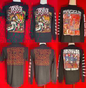 Image of Official Torsofuck "Extreme Finnish Sickness"/Maggut "Into The Gore" Short/Long Sleeves Shirts!!