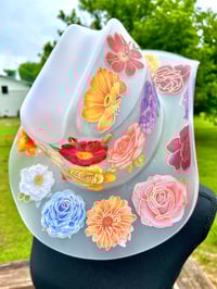 Image 11 of Colorful Frosted Acrylic Cowboy Hat
