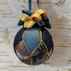 Gold and Blue Ornament