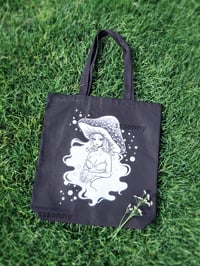 Image 2 of Miss Shroom Canvas Tote Bag