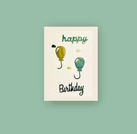 Image 1 of Happy Birthday Greeting Card from coffee capsules