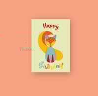 Image 1 of Fox Alebrije Birthday Card