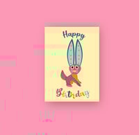 Image 1 of Bunny or Rabbit Alebrije Birthday Card