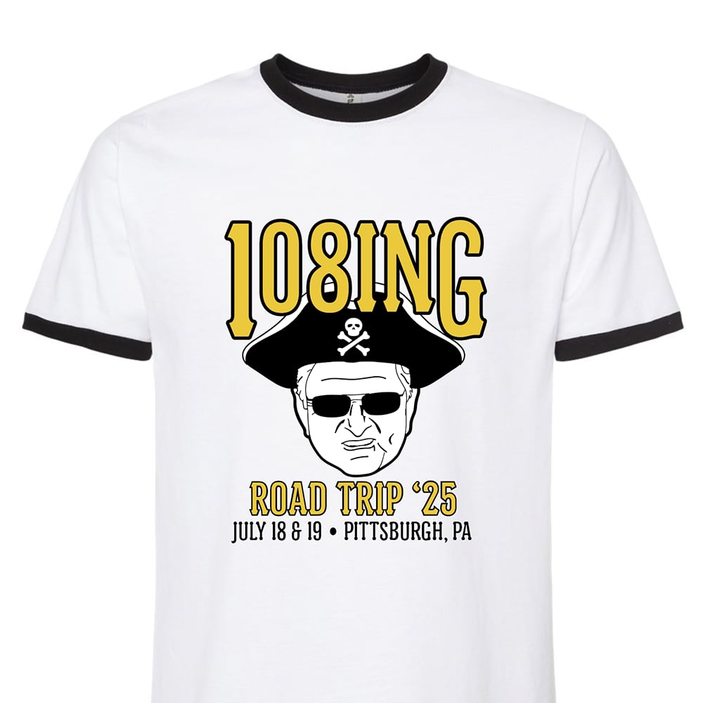 2025 #108ING Road Trip - Ringer Tee & Trucker Hat COMBO Plus a FREE KOOZIE!