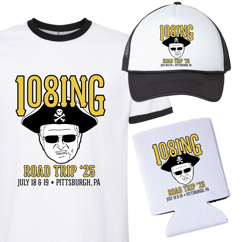 2025 #108ING Road Trip - Ringer Tee & Trucker Hat COMBO Plus a FREE KOOZIE!