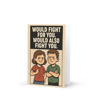 Image 2 of Fighting Siblings - Greeting card