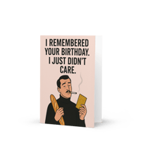 Image 2 of Didn't Care - Greeting card