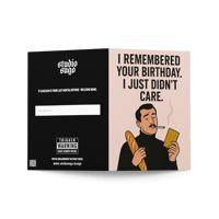 Image 4 of Didn't Care - Greeting card