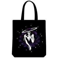 Image 1 of Cosmic Queen Canvas Tote Bag