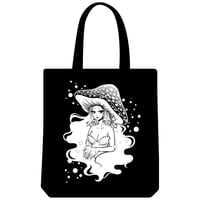 Image 1 of Miss Shroom Canvas Tote Bag
