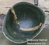 Image 9 of WWII US Army Helmet, 4-Panel Medic. M1 Type Helmet.