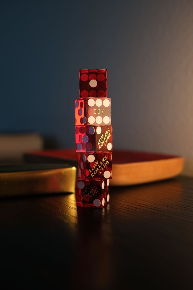 THE " ALL ON RED " DICE SET