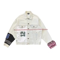Image 3 of HC Upcycled Jersey Denim Jacket