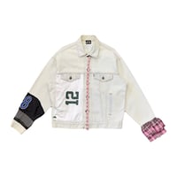 Image 4 of HC Upcycled Jersey Denim Jacket