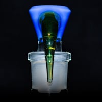 Image 2 of BLUE CHEESE / GREEN SPARKLE 18MM SLIDE