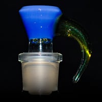 Image 1 of BLUE CHEESE / GREEN SPARKLE 18MM SLIDE