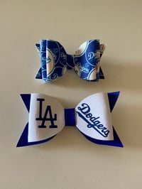 Image 1 of Hair Bow | Dodgers