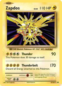 Zapdos - XY - Evolutions Holofoil - Near Mint