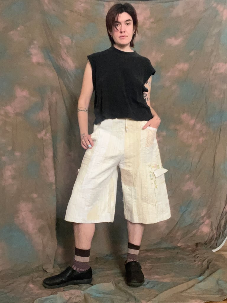 ghost cargo shorts: pucker bunch