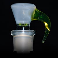 Image 1 of LIGHT BLUE SATIN? / ILLUMINATI BASED GREEN 18MM SLIDE