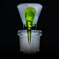 Image 3 of LIGHT BLUE SATIN? / ILLUMINATI BASED GREEN 18MM SLIDE