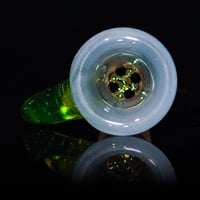 Image 5 of LIGHT BLUE SATIN? / ILLUMINATI BASED GREEN 18MM SLIDE