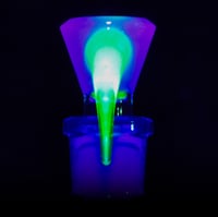 Image 4 of LIGHT BLUE SATIN? / ILLUMINATI BASED GREEN 18MM SLIDE