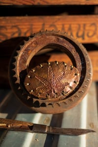 Image 1 of Original Tom Fugle Marijuana Copper Belt Buckle