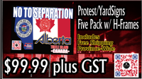Image 3 of No To Separation- Alberta Turtle Island Canada Five Signs