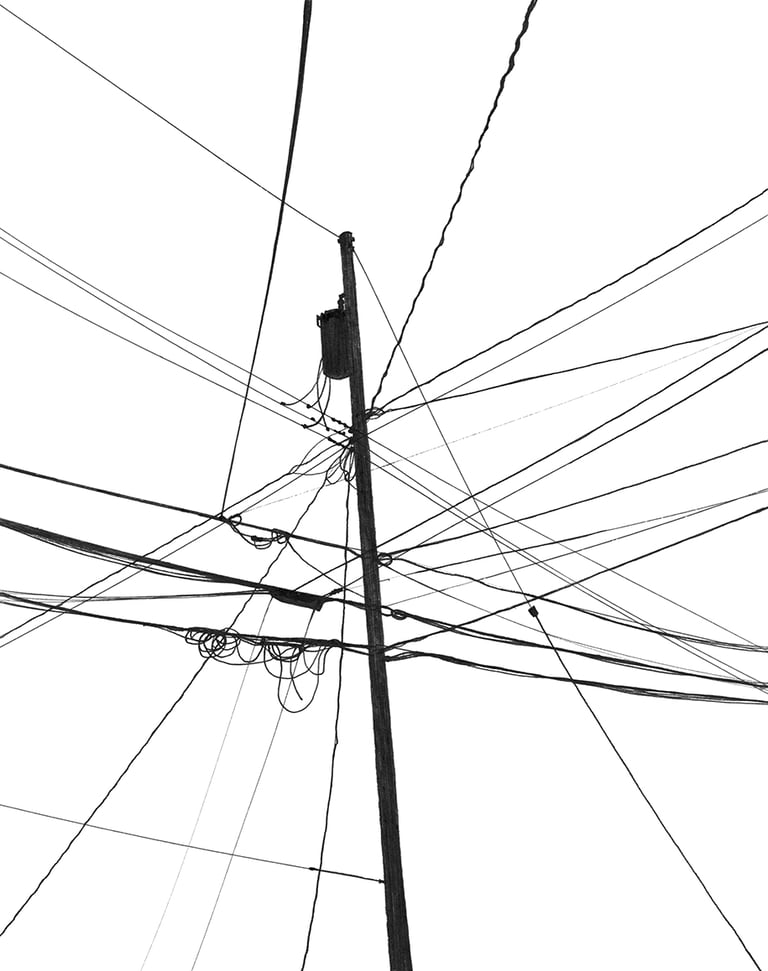Power Lines Drawing #128 (Ferndale, MI)